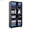 Tủ chống ẩm cao cấp Nikatei NC-600S viền nhôm mạ vàng